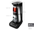 Karaca Çaysever Robotea Pro Connect 4 in 1 Konuşan Cam Çay Makinesi Silver