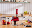 Karaca Mastermaid Prosteel Uzun Blender Ayaklı 6 Bıçaklı Cam Mutfak Robotu 2500W Imperial Red