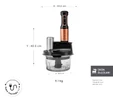 Karaca Mastermaid Prosteel Uzun Blender Ayaklı 6 Bıçaklı Cam Mutfak Robotu 2500W Black Copper