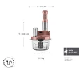 Karaca Mastermaid Prosteel Uzun Blender Ayaklı 6 Bıçaklı Cam Mutfak Robotu 2500W Rosegold
