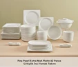 Karaca Red Carpet Collection Fine Pearl Extra Nish 62 Parça 12 Kişilik İnci Yemek Takımı Platin