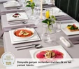 Karaca Red Carpet Collection Fine Pearl Extra Nish 62 Parça 12 Kişilik İnci Yemek Takımı Platin