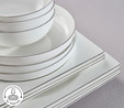 Karaca Red Carpet Collection Fine Pearl Extra Nish 62 Parça 12 Kişilik İnci Yemek Takımı Platin