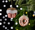 Karaca Home New Year Yılbaşı Donut Cupcake 2 Parça Ağaç Süsü Seti