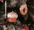 Karaca Home New Year Yılbaşı Donut Cupcake 2 Parça Ağaç Süsü Seti