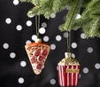 Karaca Home New Year Yılbaşı Popcorn Pizza Ağaç Süsü Seti 2 Parça