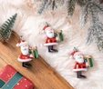 Karaca Home New Year Yılbaşı Santa With Gift Ağaç Süsü Seti 3 Parça