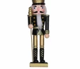 Karaca Home New Year Yılbaşı Nutcracker With Gold Hat 25 cm