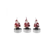 Karaca Home New Year Yılbaşı Santa 3'lü Tealight Mum 18,5x6,7 cm