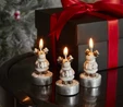 Karaca Home New Year Yılbaşı Reindeer 3'lü Tealight Mum 14x9,3x6 cm