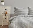 Karaca Home Denim Striped Çift Kişilik Nevresim Seti