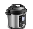 Karaca Cooker 2 in 1 Çok Amaçlı Basınçlı Pişirici Akıllı Elektrikli Düdüklü Tencere ve Airfryer Silver 6L
