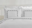 Karaca Home White Collection Diane 80 Tel %100 Pamuk Çift Kişilik Percale Nevresim Takımı Nakışlı Beyaz 