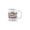 Karaca Friends Real World Beyaz Kupa 320 ml