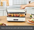 Karaca Presto 2 in 1 Digital 2009 Döküm Izgara ve Tost Makinesi Krem 2000W 6 Dilim Kapasiteli