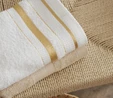 Karaca Home Glory Lurex 9 Parça Aile Banyo Seti Gold-Bej