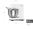 Karaca Maestrochef Stella Hamur Yoğurma Makinesi  Beyaz 1500W 5L