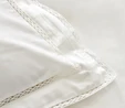 Karaca Home White Collection Begonia Çift Kişilik Percale Nevresim Takımı Dantelli Beyaz