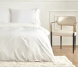 Karaca Home White Collection Acadia Percale Çift Kişilik Nevresim Takımı Dantelli Beyaz