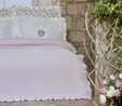 Karaca Home Fayette Çift Kişilik Nakışlı Nish Set Pudra 