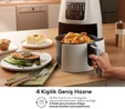 Karaca Air Pro Cook 3 In 1 XL Ev Yemeği, Közleme, Airfryer Blue Gray 4 Kişilik