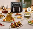 Karaca Air Pro Cook Duo Ev Yemeği XXXL 8 Litre Airfryer Cool Gray 8 Kişilik