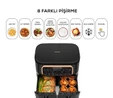 Karaca Air Pro Cook Duo Ev Yemeği XXXL 8 Litre Airfryer Cool Gray 8 Kişilik