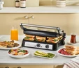 Karaca Inox Toastmate Grill 6 Dilim Kapasiteli Zaman Ayarlı Döküm Plakalı Izgara ve Tost Makinesi 2000W  