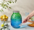 Karaca Melonto Musluklu Kapaklı Cam Sebil Damacana Mavi Yeşil 4650 ml