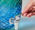 Karaca Melonto Musluklu Kapaklı Cam Sebil Damacana Mavi Yeşil 4650 ml