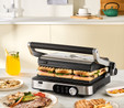 Karaca Gastro Gourmet Döküm Izgara ve Tost Makinesi Inox 6 Dilim Kapasiteli