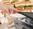 Karaca Gastro Gourmet Döküm Izgara ve Tost Makinesi Inox 6 Dilim Kapasiteli