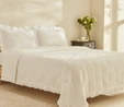 Karaca Home White Collection Perios %100 Pamuk Çİft Kişilik Spring Comfort Fırfırlı Beyaz