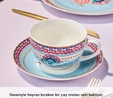 Karaca Forever Bone Spello 26 Parça 6 Kişilik Kahvaltı Takımı Blue