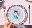 Karaca Forever Bone Spello 26 Parça 6 Kişilik Kahvaltı Takımı Blue