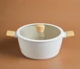 Karaca Swiss Crystal Almond Cream İndüksiyon Tabanlı Tencere 24 Cm
