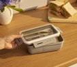 Karaca Fusca Çatal Kaşıklı Lunch Box Gri