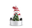 Karaca New Year Yılbaşı Snowman 3'lü Tealight Mum