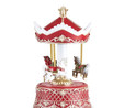 Karaca New Year Yılbaşı Carousel Hareketli ve Müzikli Obje 12,4x23 cm