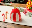 Karaca New Year Yılbaşı Candy Stripe Saklama Kabı 14 Cm