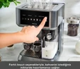 Karaca MyCaffe Barista S10 Entegre Süt Hazneli, Espresso, Latte ve Cappuccino Makinesi Galaxy Grey