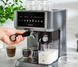 Karaca MyCaffe Barista S10 Entegre Süt Hazneli, Espresso, Latte ve Cappuccino Makinesi Galaxy Grey