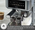 Karaca MyCaffe Barista S10 Entegre Süt Hazneli, Espresso, Latte ve Cappuccino Makinesi Galaxy Grey