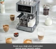 Karaca MyCaffe Barista S10 Entegre Süt Hazneli, Espresso, Latte ve Cappuccino Makinesi Galaxy Grey