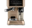 Karaca MyCaffe Barista S10 Entegre Süt Hazneli, Espresso, Latte ve Cappuccino Makinesi Walnut Brown