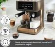 Karaca MyCaffe Barista S10 Entegre Süt Hazneli, Espresso, Latte ve Cappuccino Makinesi Walnut Brown