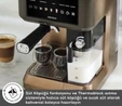 Karaca MyCaffe Barista S10 Entegre Süt Hazneli, Espresso, Latte ve Cappuccino Makinesi Walnut Brown