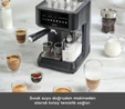 Karaca MyCaffe Barista S10 Entegre Süt Hazneli, Espresso, Latte ve Cappuccino Makinesi Matte Black