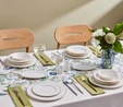 Karaca Elegance Bone Lexi 53 Parça 12 Kişilik Yemek Takımı Platin
