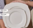 Karaca Square Bone Beyaz Altın 53 Parça 12 Kişilik Yemek Takımı 